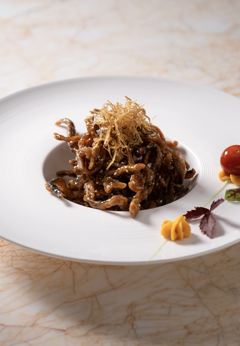 Honey Glazed Shredded Mushroom